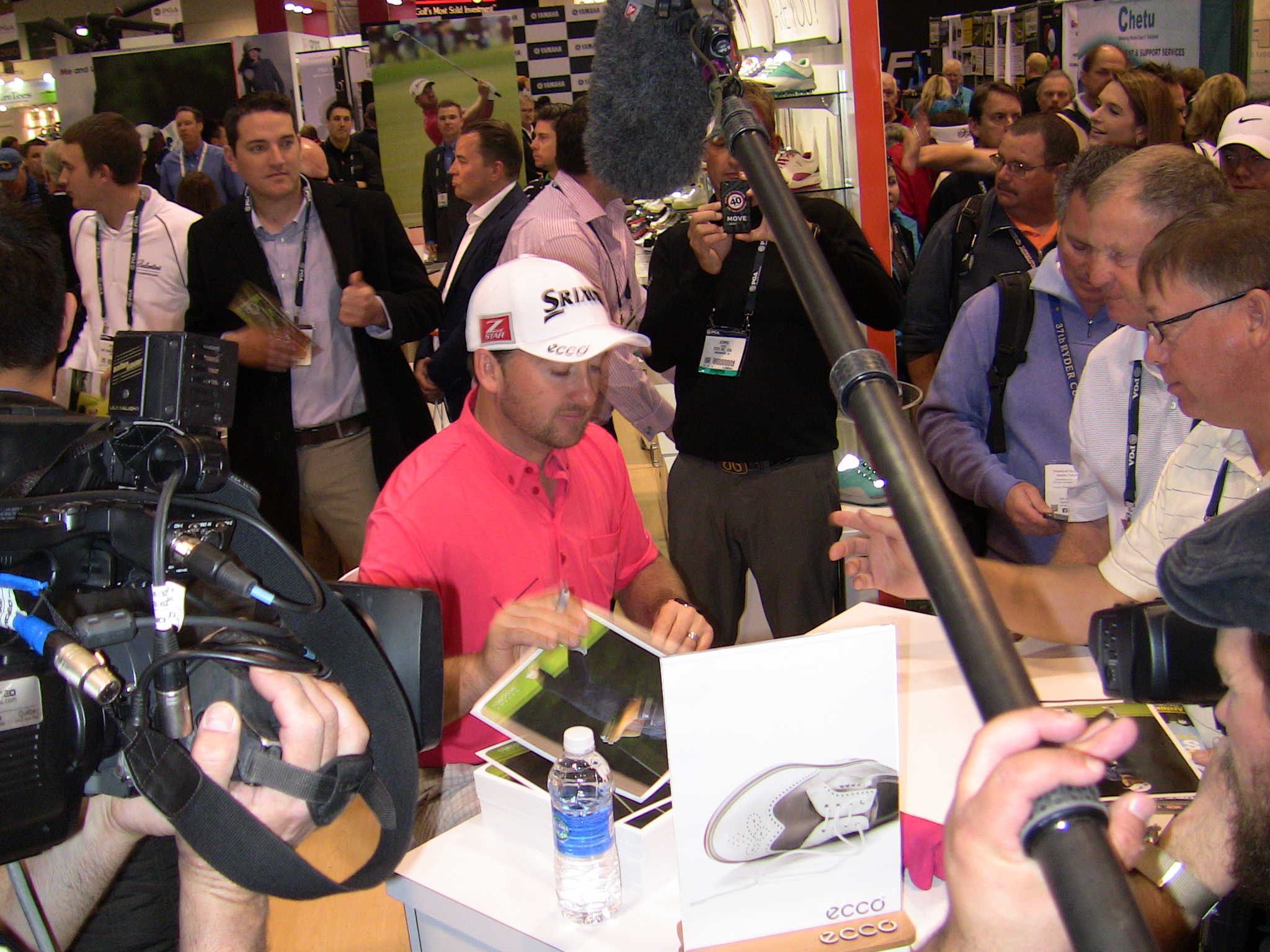 PGA Tour professional Graeme McDowell was one of the many golf celebrities on hand for the first day of the 61st PGA Merchandise Show.