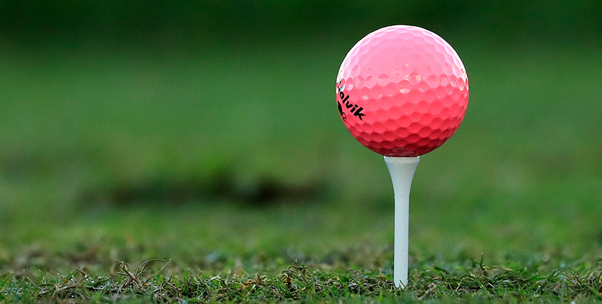 Pink Volvik Golf Ball, image: golfmagic.com