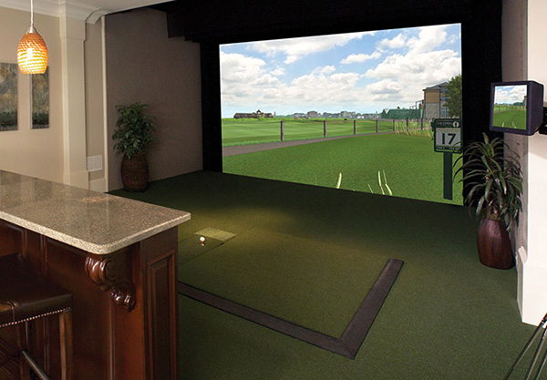 Home Golf Simulator, image: aboutgolf.com