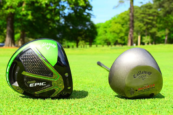 Callaway's 1997 Biggest Big Bertha and 2017 GBB Epic, image: notey.com